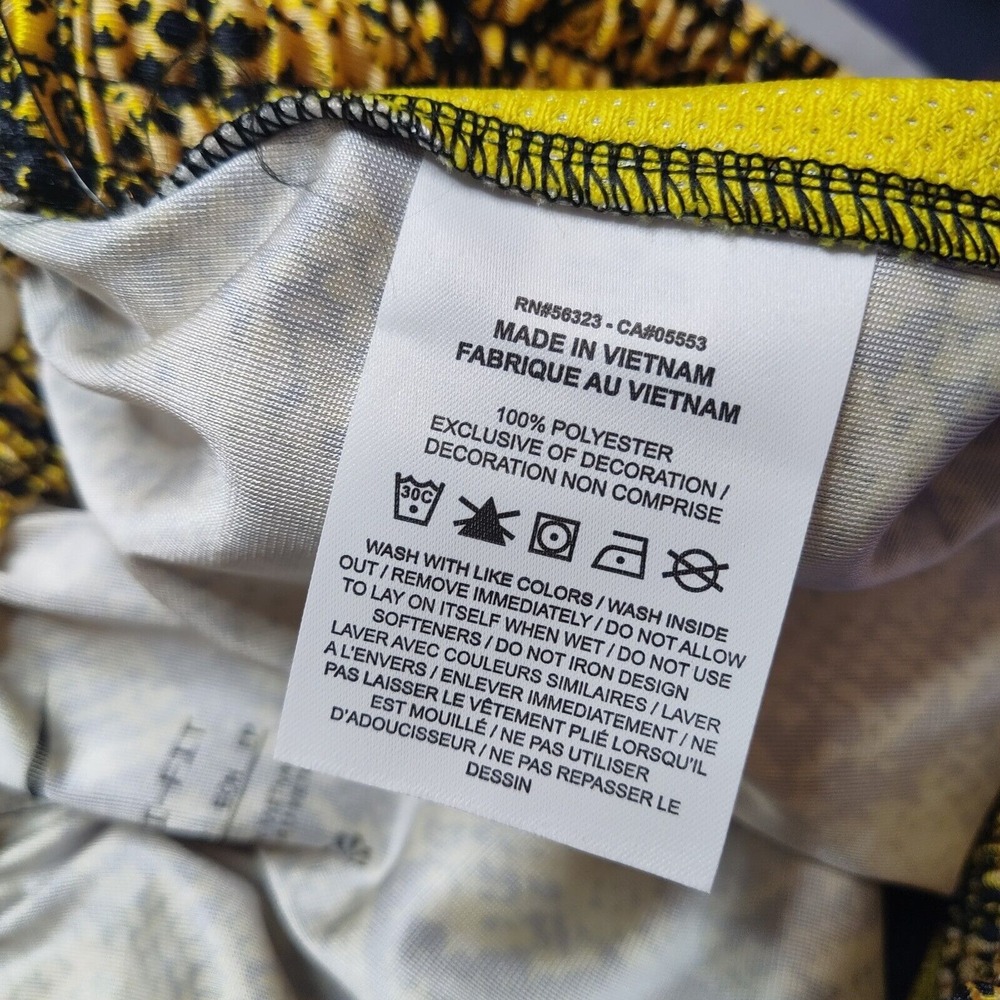 NIKE FLY Women XS Vivid‎ Sulfur DRI-FIT Loose Snake Print Basketball Shorts NEW - Picture 11 of 16